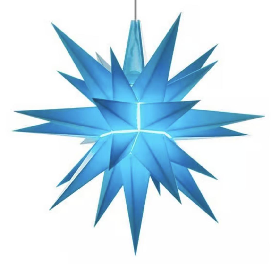 Herrnhuter Stern in Blau
