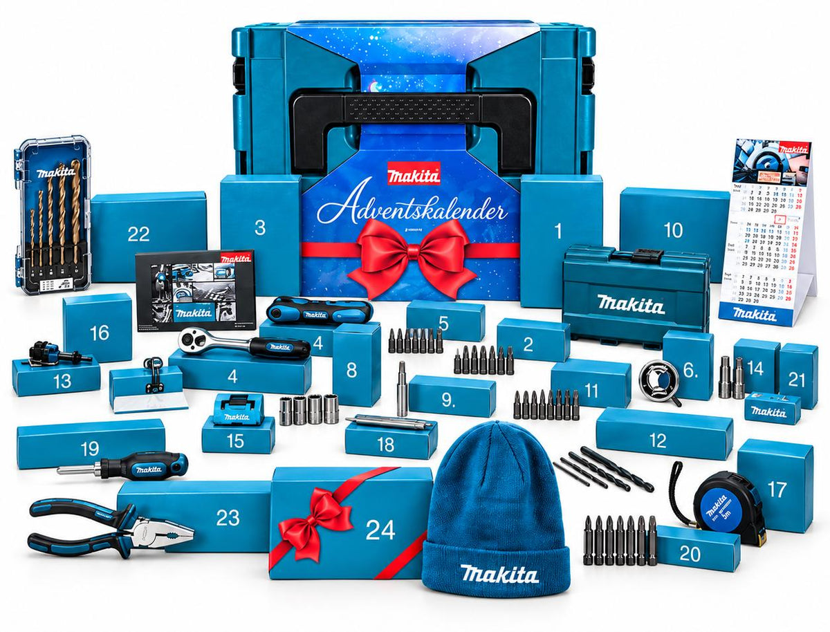 Makita Adventskalender 2026 im MAKPAC Werkzeugkoffer